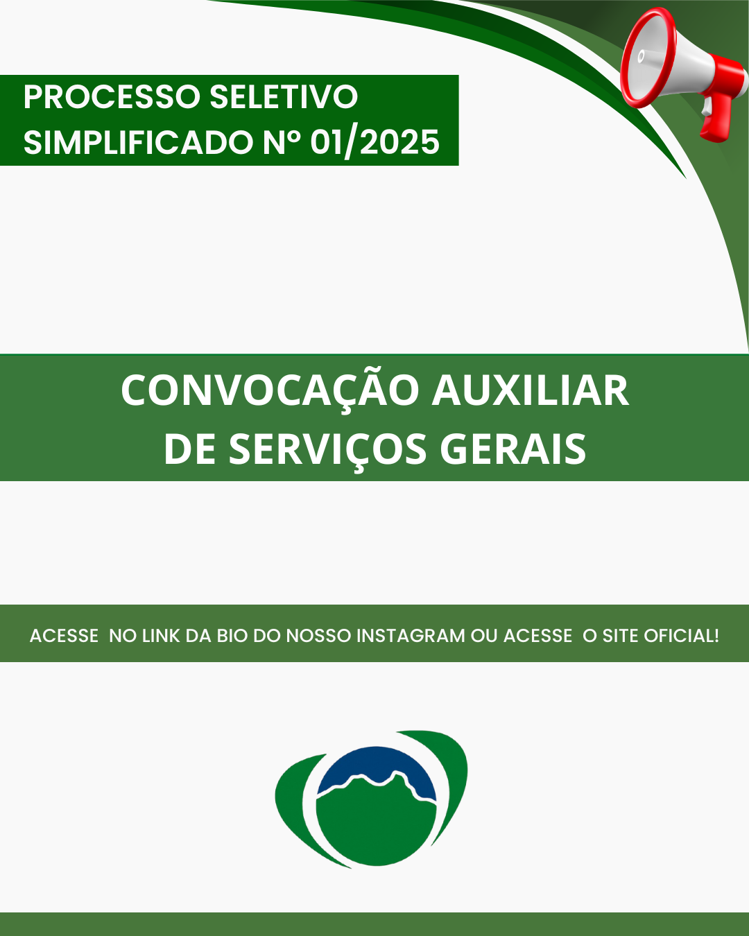 Convocação AUXILIAR DE SERVIÇOS GERAIS 